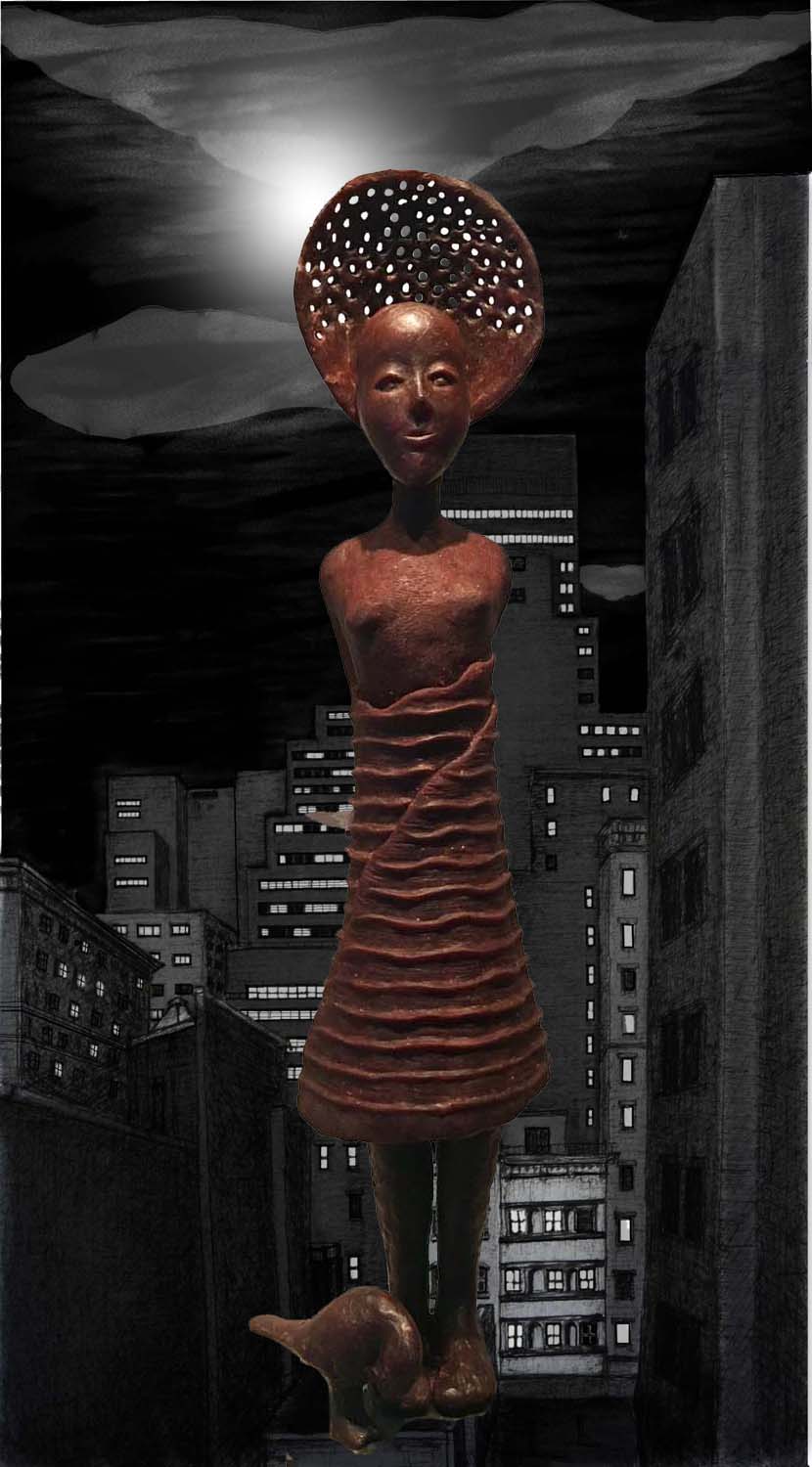Lets Go, 2019, mixed media and wax sculpture from Apology To Loneliness by Tom Cleveland